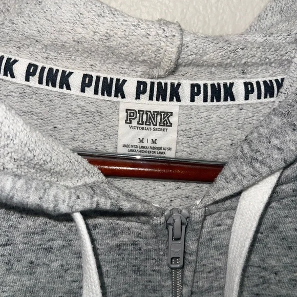 Victoria’s Secret PINK Gray Matching Set Hoodie + Baggy Pants - Picture 7 of 8